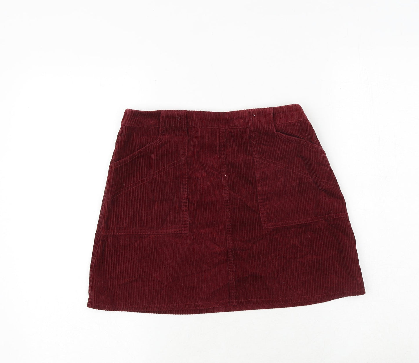 BDG Womens Red Polyester Mini Skirt Size XS Zip