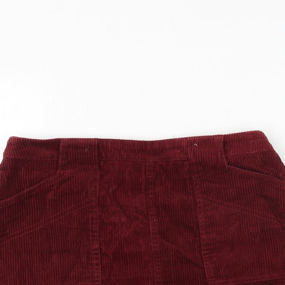 BDG Womens Red Polyester Mini Skirt Size XS Zip