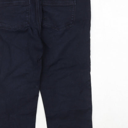 Gap Womens Blue Cotton Straight Jeans Size 34 in Regular Zip