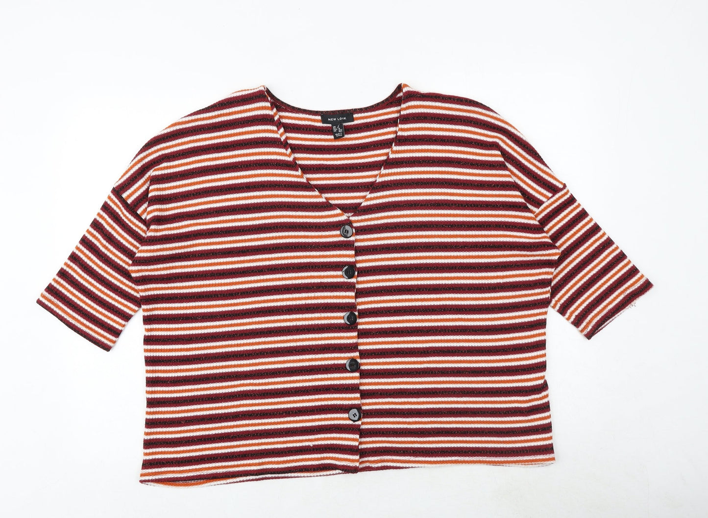 Womens UK Size L New Look Multicoloured Cardigan Jumper