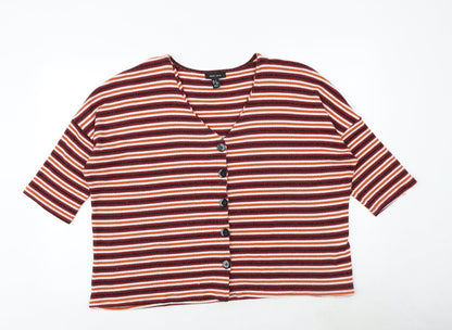 Womens UK Size L New Look Multicoloured Cardigan Jumper