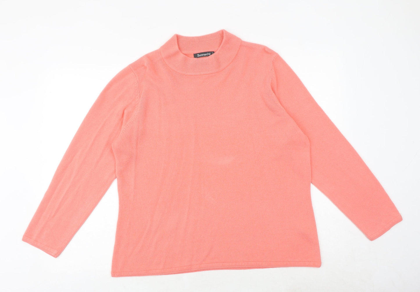 Womens UK Size L Bonmarché Pink Pullover Jumper