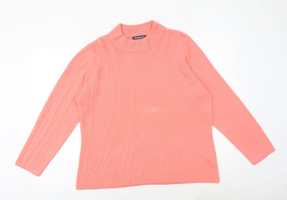 Womens UK Size L Bonmarché Pink Pullover Jumper
