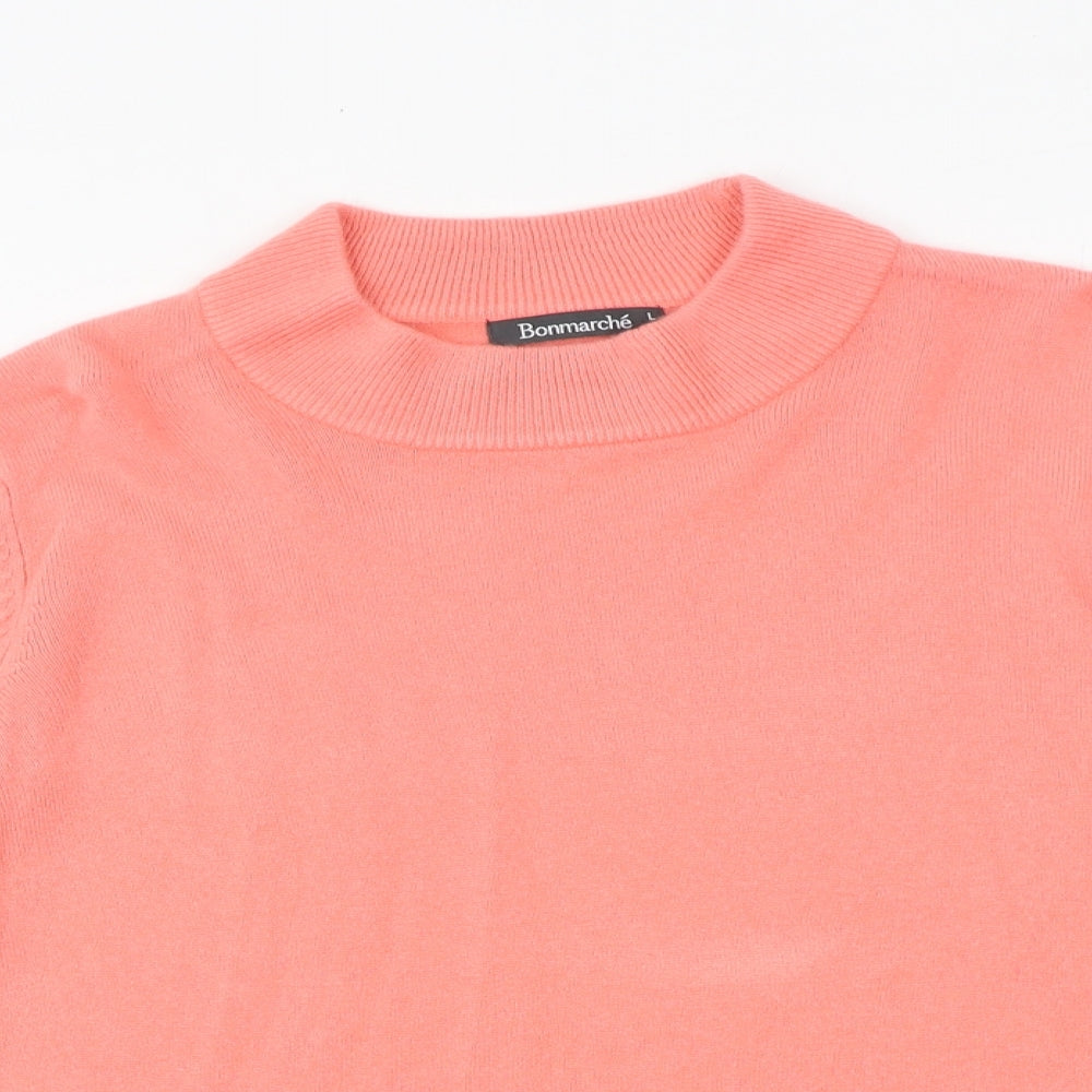 Womens UK Size L Bonmarché Pink Pullover Jumper