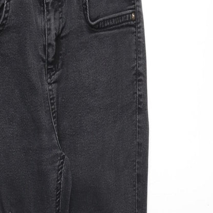 New Look Womens Black Cotton Skinny Jeans Size 8 Regular Zip