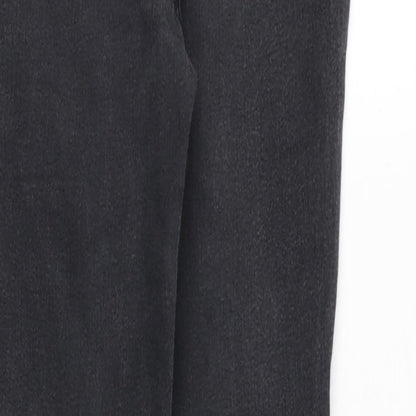New Look Womens Black Cotton Skinny Jeans Size 8 Regular Zip
