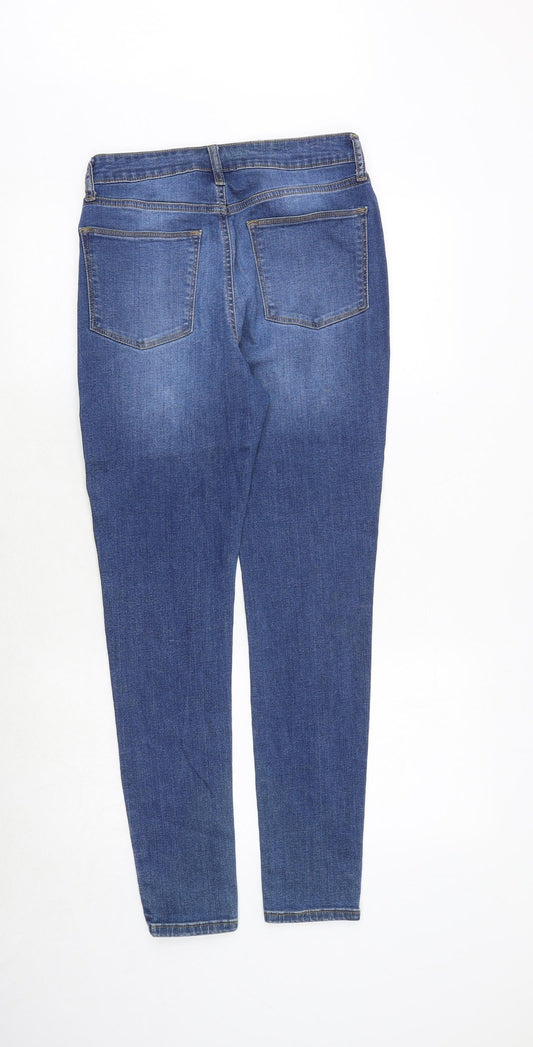 Very Womens Blue Cotton Skinny Jeans Size 29 in Regular Zip