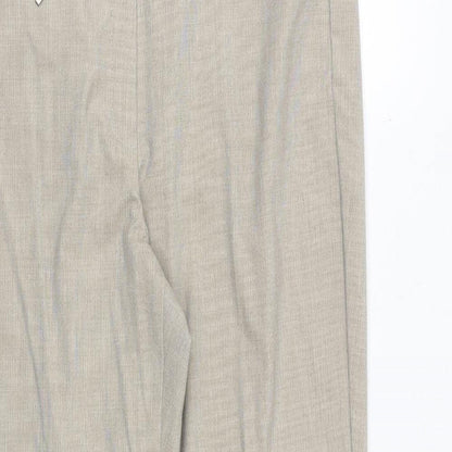 Womens UK Size 12 Marks and Spencer Regular Fit  Beige Trousers