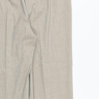 Womens UK Size 12 Marks and Spencer Regular Fit  Beige Trousers