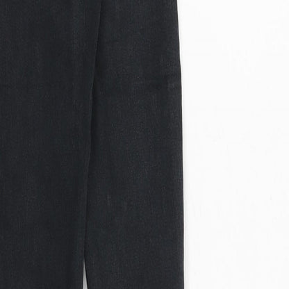 New Look Womens Black Cotton Skinny Jeans Size 6 Regular Zip