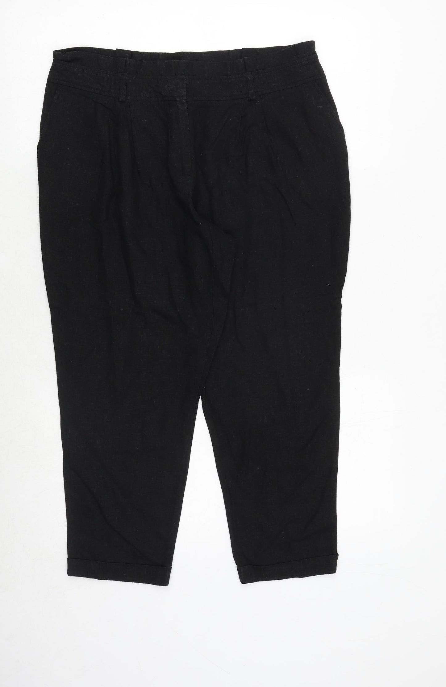 Womens UK Size 14 Dorothy Perkins Regular Fit  Black Trousers