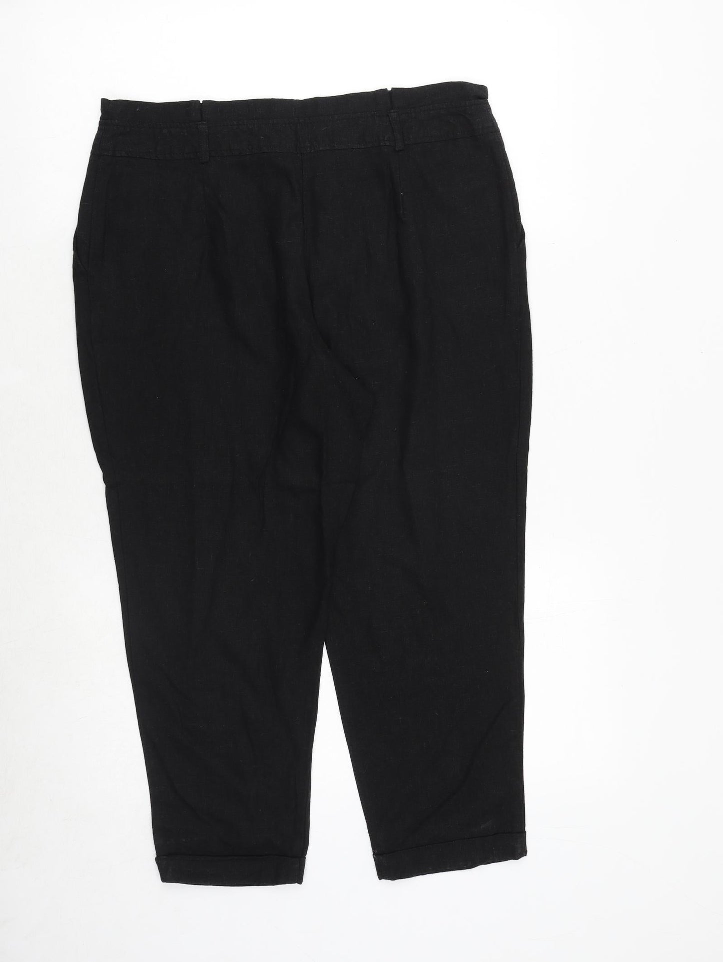 Womens UK Size 14 Dorothy Perkins Regular Fit  Black Trousers