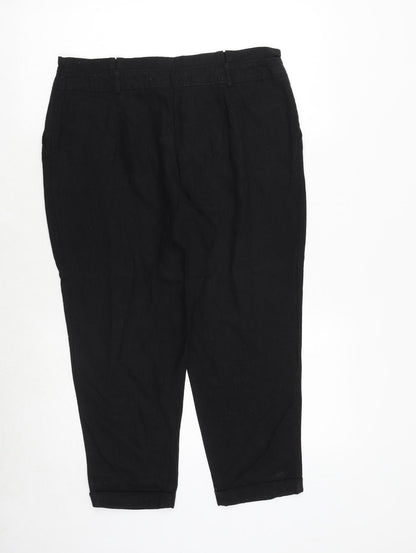 Womens UK Size 14 Dorothy Perkins Regular Fit  Black Trousers
