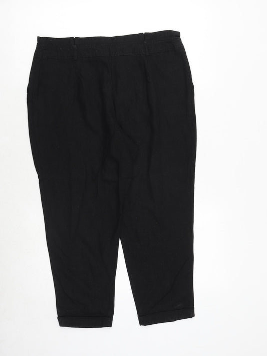 Womens UK Size 14 Dorothy Perkins Regular Fit  Black Trousers
