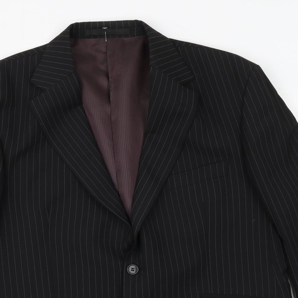 Mens UK Size 42 Marks and Spencer Regular Black Suit Jacket