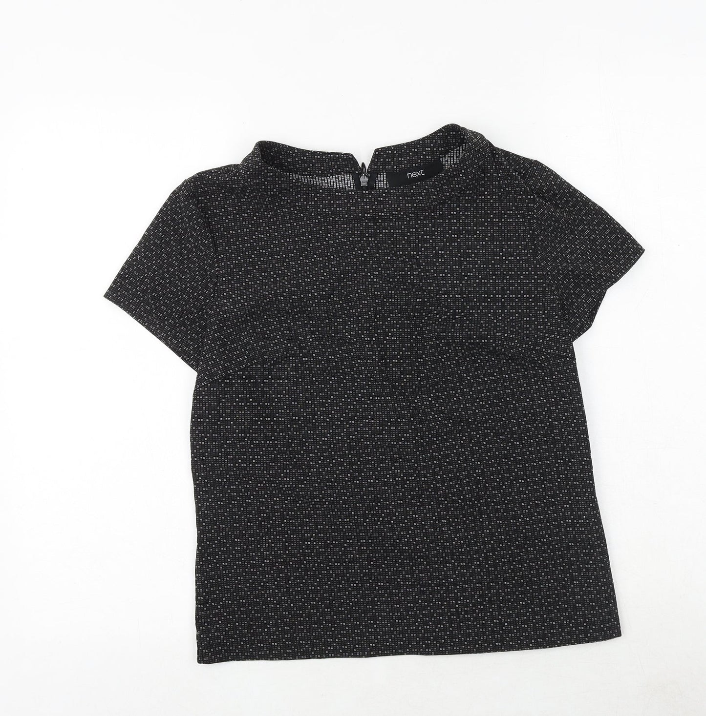 Womens UK Size 8 NEXT Black Basic T-Shirt