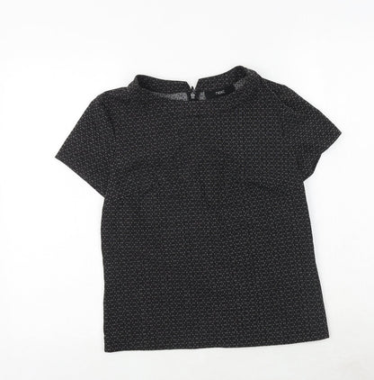Womens UK Size 8 NEXT Black Basic T-Shirt