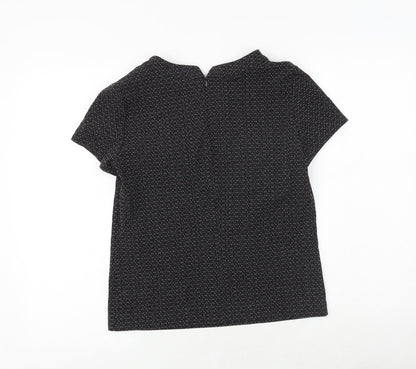 Womens UK Size 8 NEXT Black Basic T-Shirt