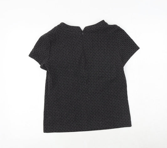 Womens UK Size 8 NEXT Black Basic T-Shirt