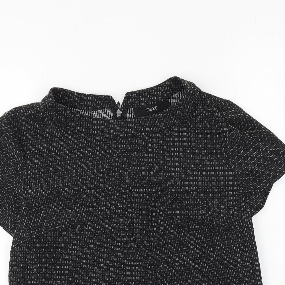 Womens UK Size 8 NEXT Black Basic T-Shirt