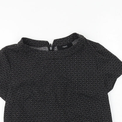 Womens UK Size 8 NEXT Black Basic T-Shirt