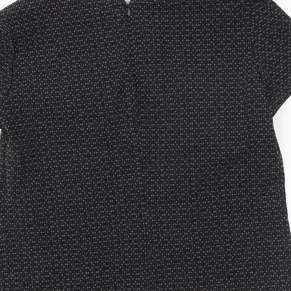 Womens UK Size 8 NEXT Black Basic T-Shirt