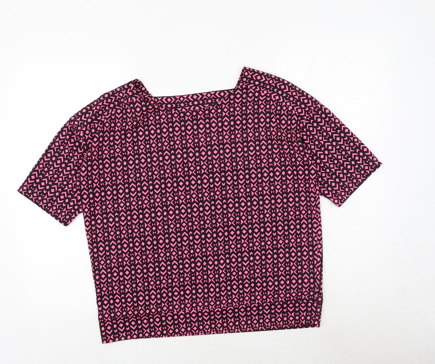 Womens UK Size 12 NEXT Pink Basic Blouse