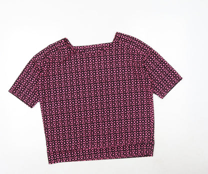 Womens UK Size 12 NEXT Pink Basic Blouse