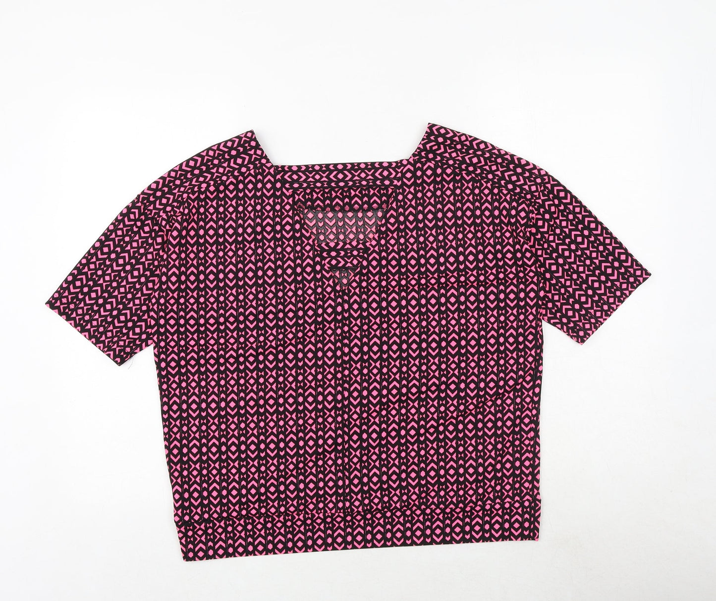 Womens UK Size 12 NEXT Pink Basic Blouse