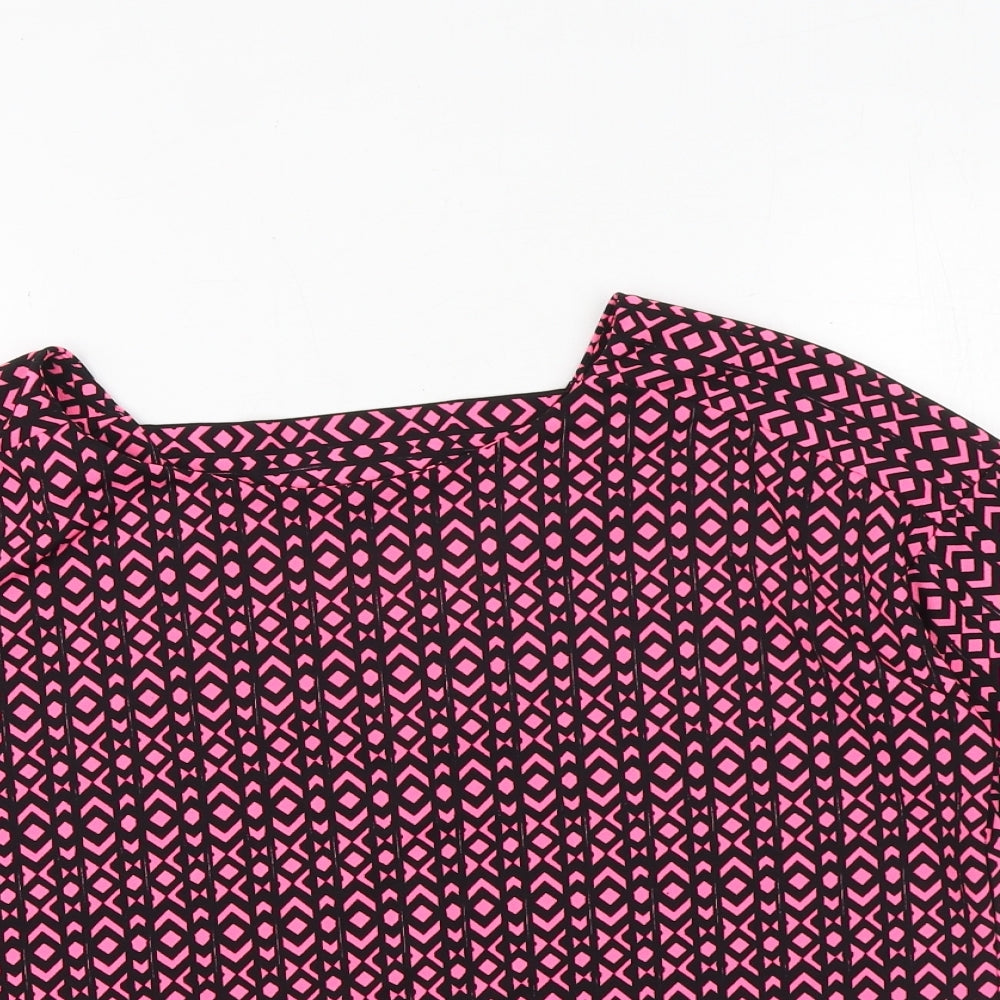 Womens UK Size 12 NEXT Pink Basic Blouse