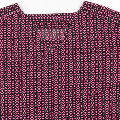 Womens UK Size 12 NEXT Pink Basic Blouse
