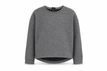 NEXT Girls Grey Polyester Pullover Sweatshirt Size 10 Years Pullover - Textured