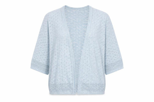 Womens UK Size 14 Indigo Blue Cardigan Jumper