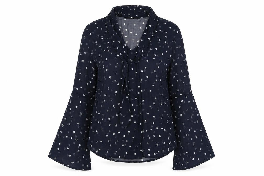 Womens UK Size 8 V By Very Blue Basic Blouse