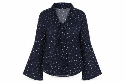 Womens UK Size 8 V By Very Blue Basic Blouse