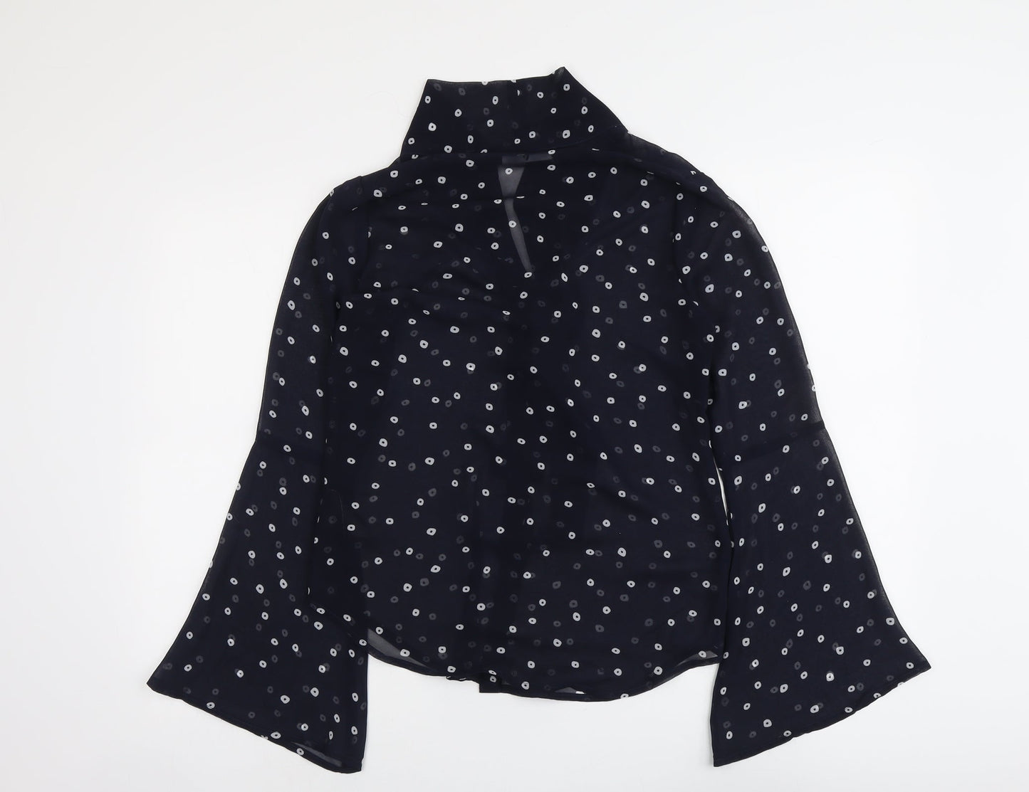 Womens UK Size 8 V By Very Blue Basic Blouse