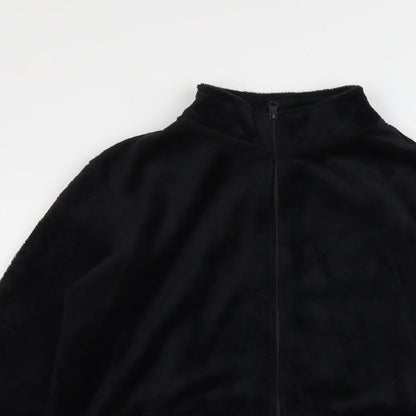 Avenue Womens Black Jacket Size L Zip