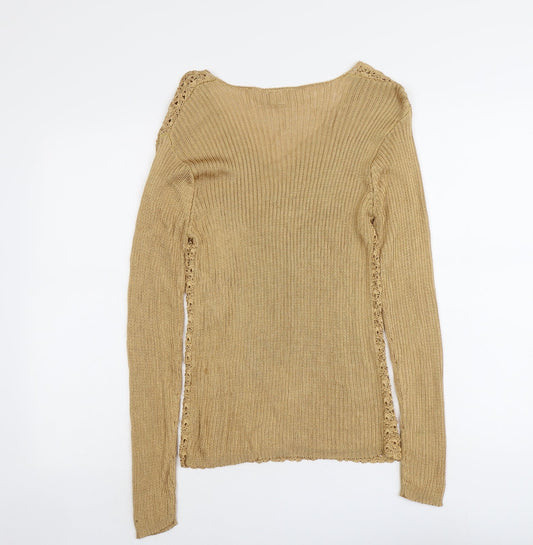 Womens UK Size M Mackays Beige Pullover Jumper