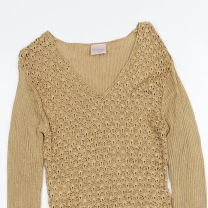 Womens UK Size M Mackays Beige Pullover Jumper