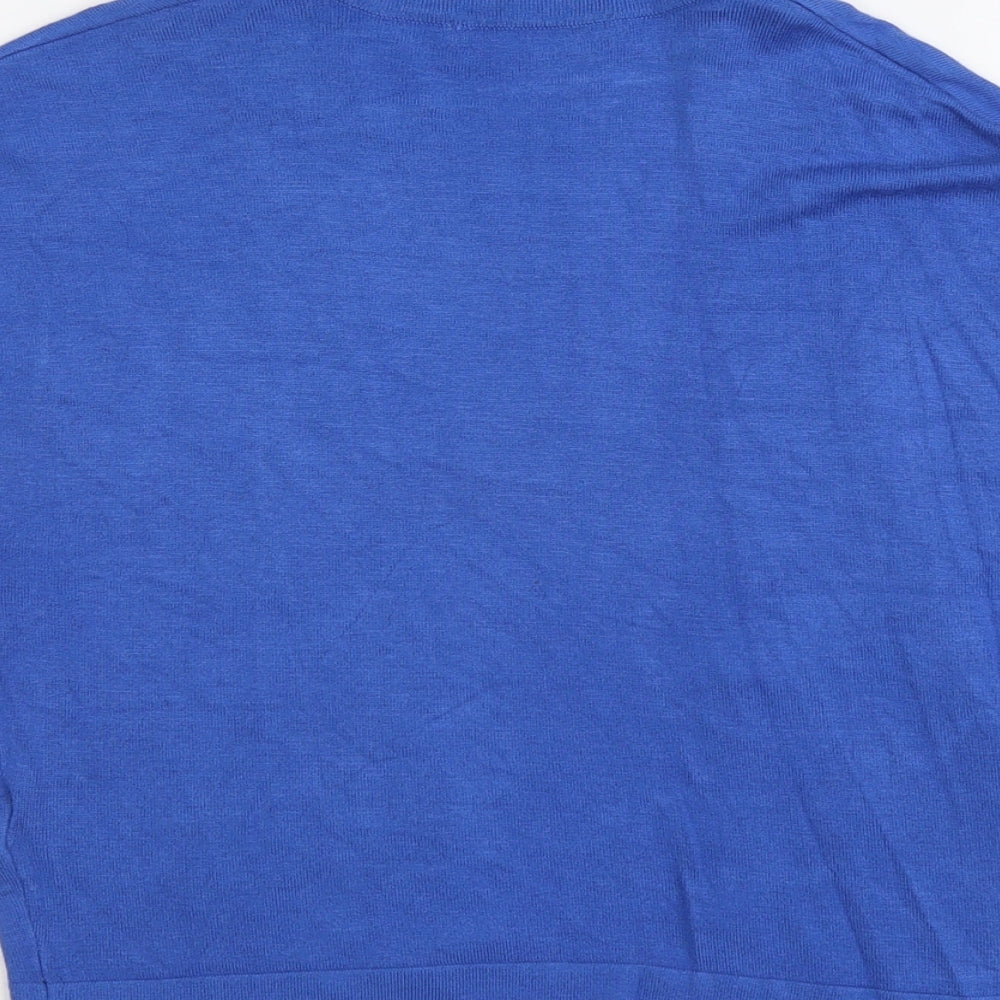 Womens UK Size 8 Marks and Spencer Blue Cardigan Jumper