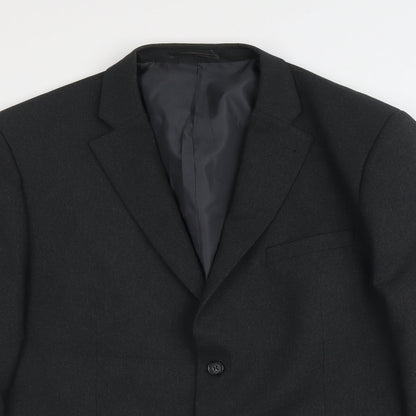 Mens UK Size L Greenwoods Regular Grey Suit Jacket