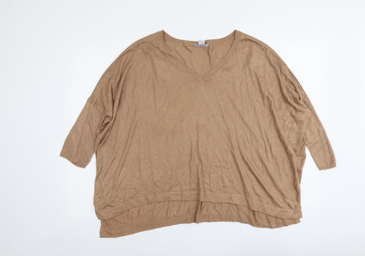 Womens UK Size S H&M Beige Pullover Jumper