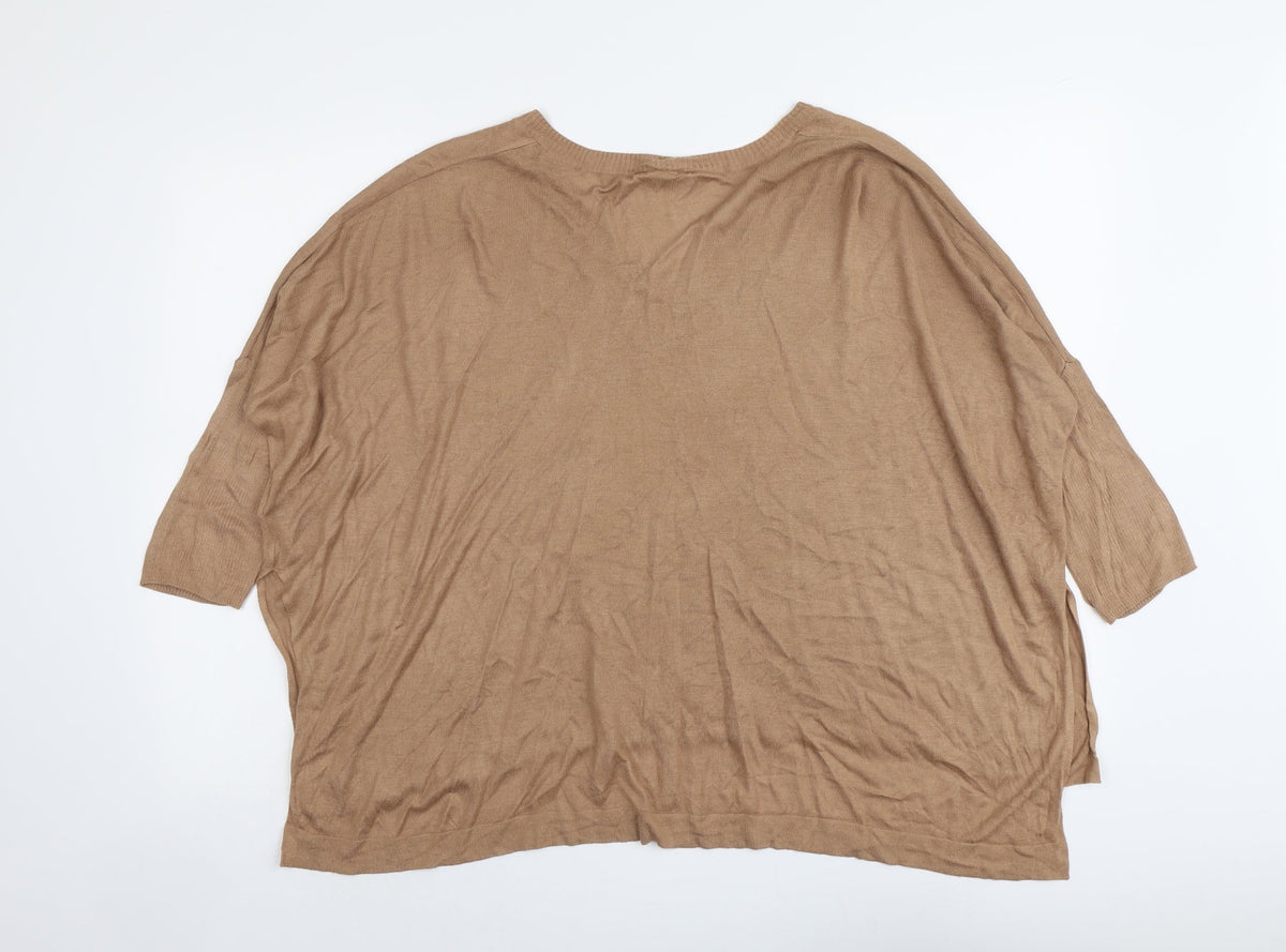 Womens UK Size S H&M Beige Pullover Jumper