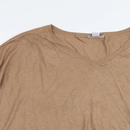 Womens UK Size S H&M Beige Pullover Jumper