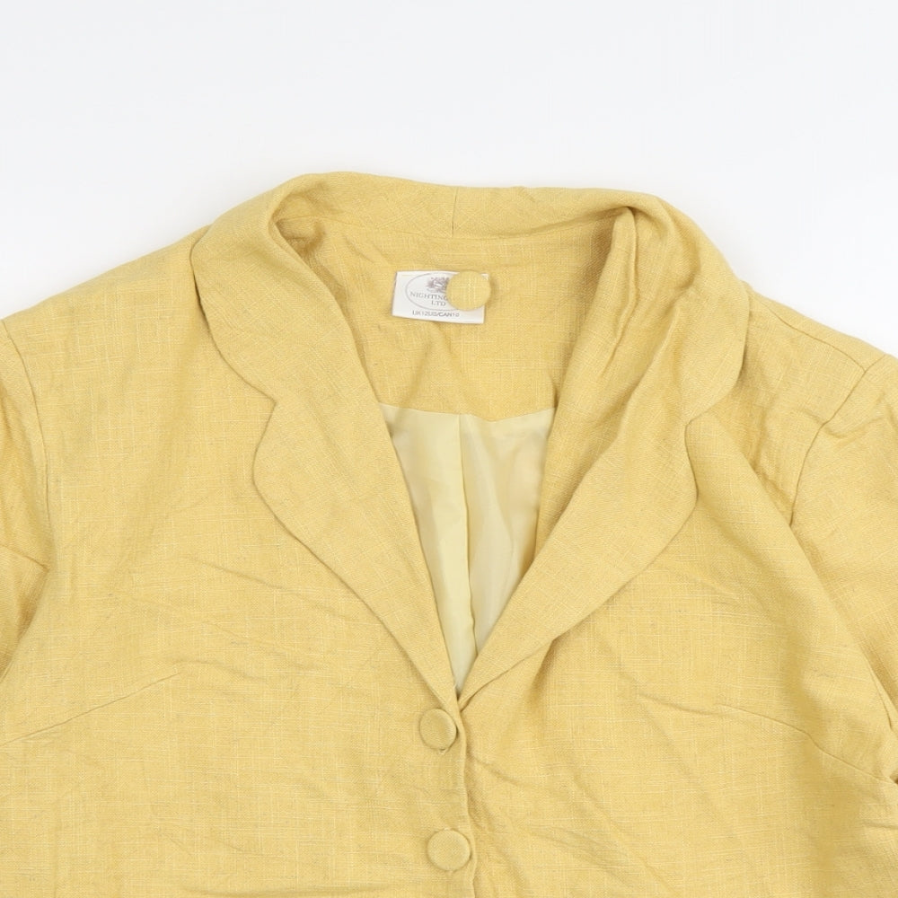 Womens UK Size 10 Nightingales Yellow Jacket
