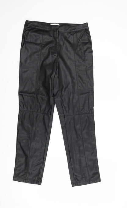 Womens UK Size 8 H&M Regular Fit  Black Trousers
