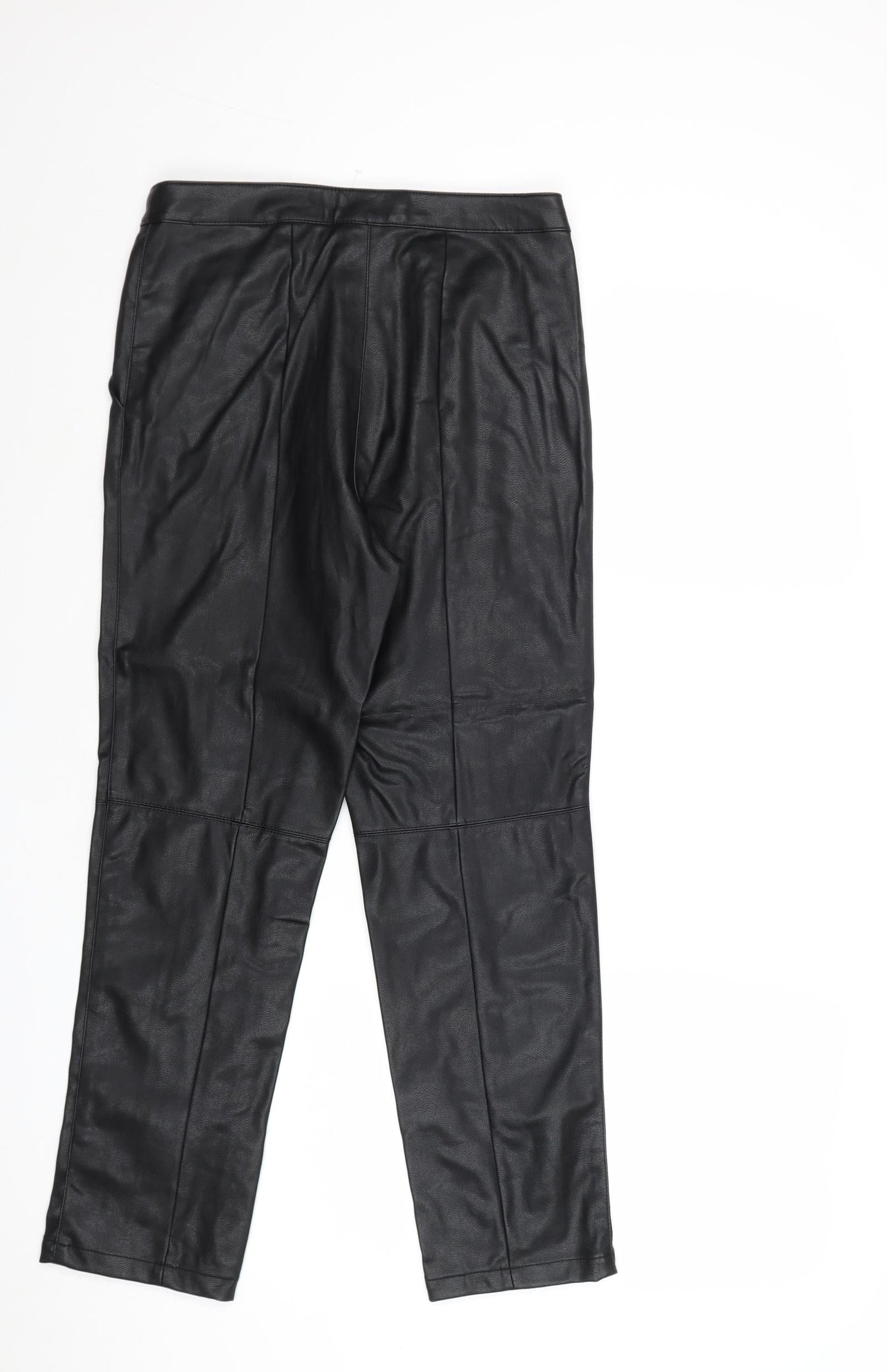 Womens UK Size 8 H&M Regular Fit  Black Trousers