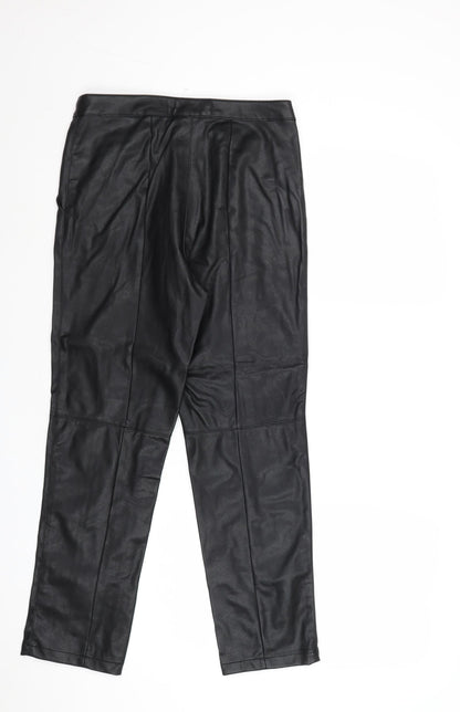 Womens UK Size 8 H&M Regular Fit  Black Trousers
