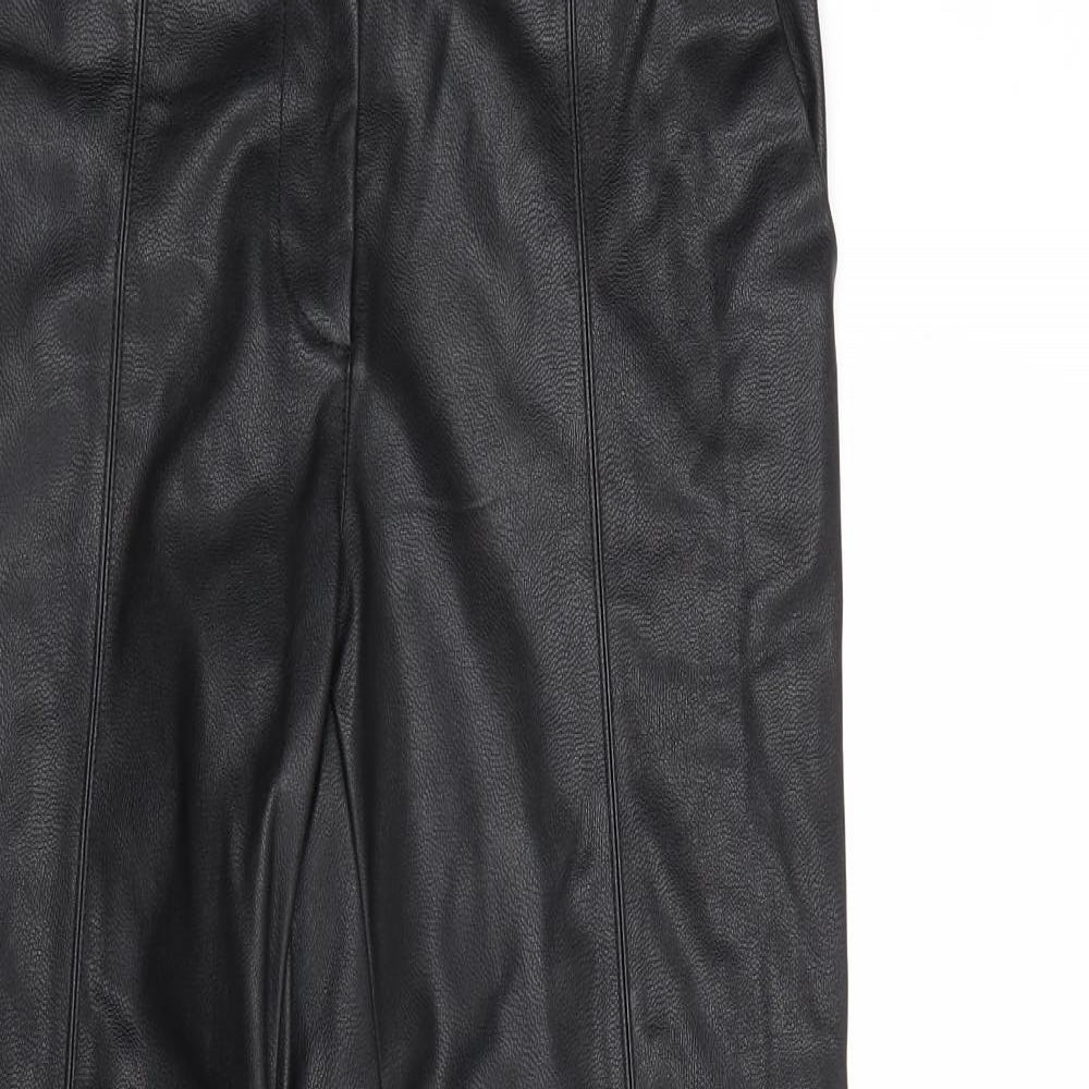 Womens UK Size 8 H&M Regular Fit  Black Trousers
