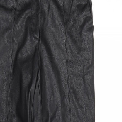 Womens UK Size 8 H&M Regular Fit  Black Trousers